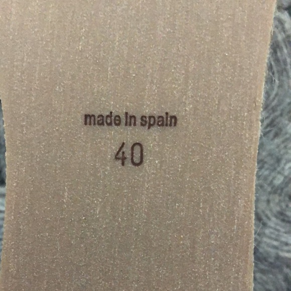 MyMu Blue White Canvas Espadrilles Flats Slip On Shoes NWOT Women's Sz 40 M - Picture 7 of 9